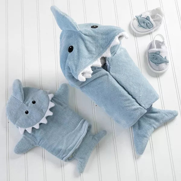 Baby Aspen "Let the Fin Begin" 4-Piece Bath Gift Set