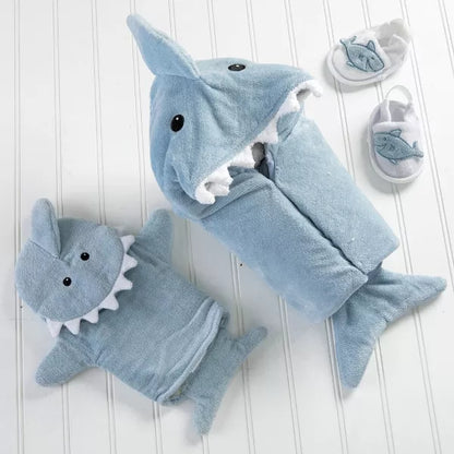Baby Aspen "Let the Fin Begin" 4-Piece Bath Gift Set