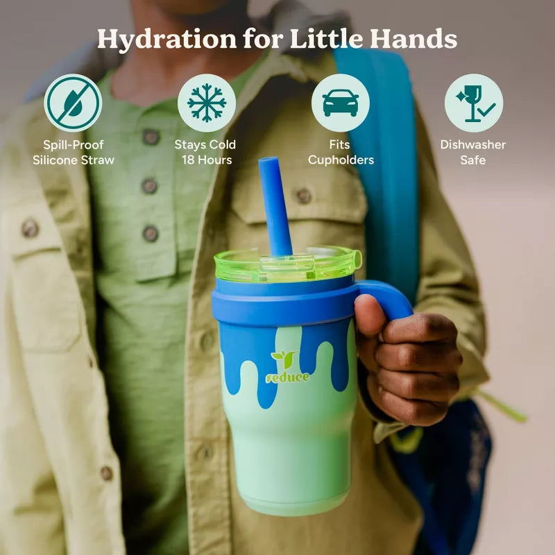 Reduce 14oz Coldee Vacuum Insulated Stainless Steel Straw Tumbler