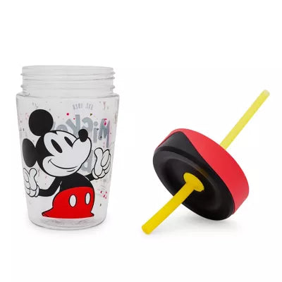 Silver Buffalo Disney Mickey Mouse Kids Spill-Proof Tumbler With Straw | Holds 18 Ounces