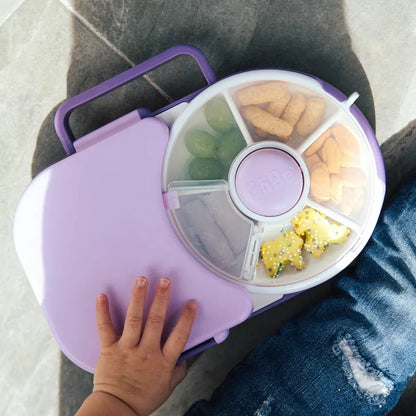 GoBe Kid's 2-in-1 Bento Style Lunchbox with Small Snack Spinner Flip