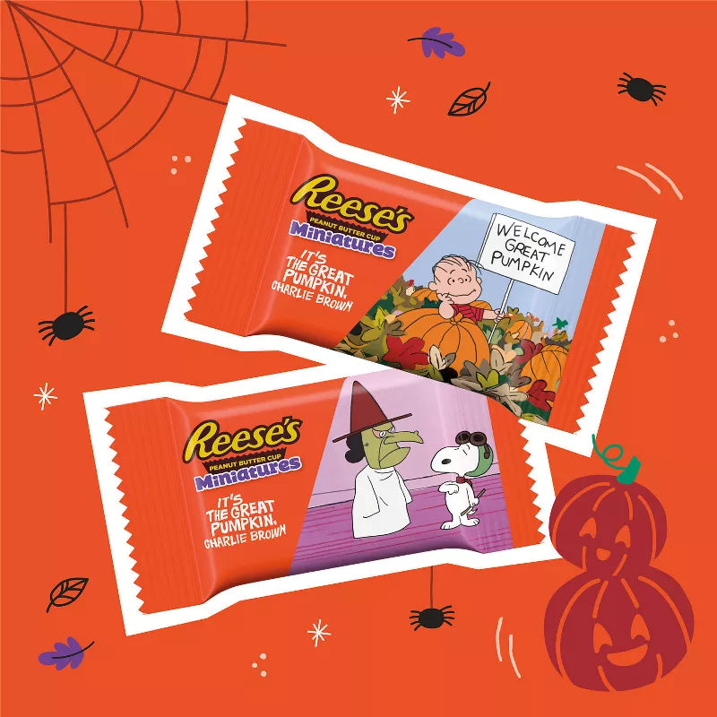 Reese's Peanut Butter Milk Chocolate Snoopy and Friends Halloween Candy Miniatures - 9.92oz