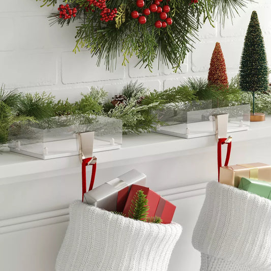 Christmas stocking accessory – designed to enhance holiday décor and securely hold stockings in place