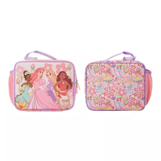 Disney Princess Characters On Floral Print 8” Lunch Kit