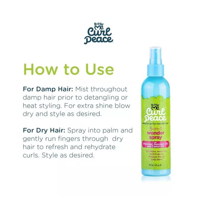 Just For Me Curl Peace Kids 5-in-1 Wonder Spray - 8 fl oz