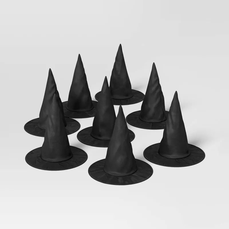 8ct Halloween Decor Kit Black Witch Hats - Hyde and EEK! Boutique: Party Decorations