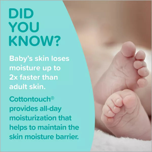Johnson's CottonTouch Newborn Baby Face & Body Lotion, Hypoallergenic Moisturization for Skin - 27.1 fl oz