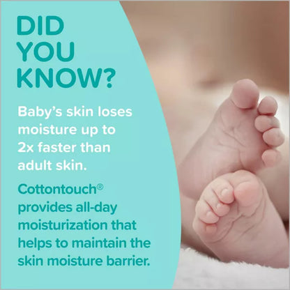 Johnson's CottonTouch Newborn Baby Face & Body Lotion, Hypoallergenic Moisturization for Skin - 27.1 fl oz