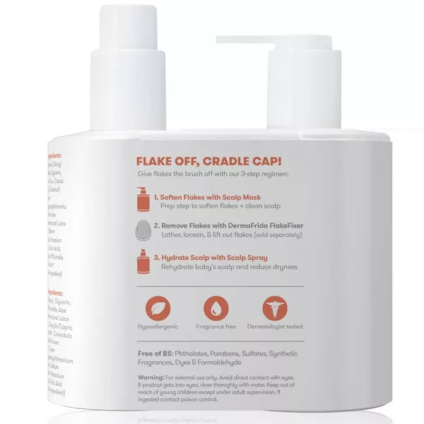 Frida Baby FlakeFixer Cradle Cap Scalp Spray + Scalp Mask Duo - 5 fl oz/2pc