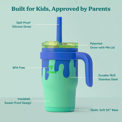 Reduce 14oz Coldee Vacuum Insulated Stainless Steel Straw Tumbler