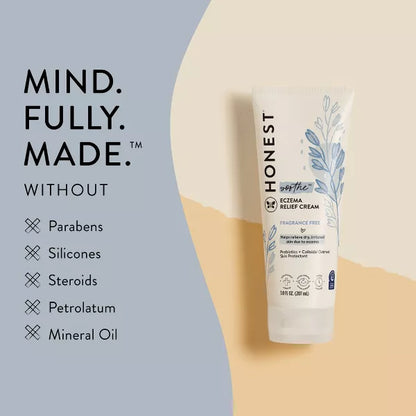 The Honest Company Soothe Fragrance Free Eczema Relief Cream  - 7 fl oz