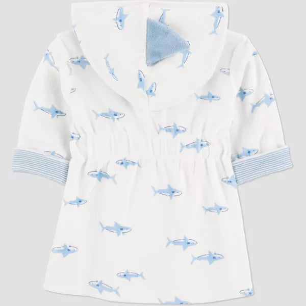 Carter's Just One You, Baby Shark Robe - Blue: Midweight Cotton Polyester Bath Wrap