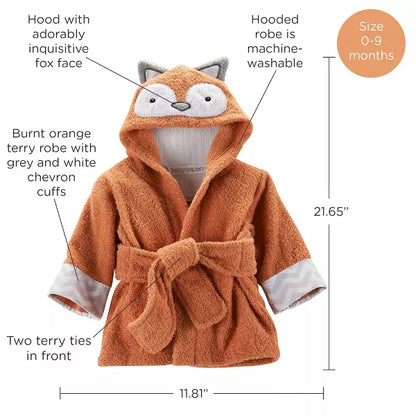 Baby Aspen Rub-a-Dub Fox in the Tub Hooded Spa Robe | BA14135NA