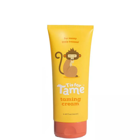 T is for Tame - Hair Taming Cream for Kids, Natural Anti-Frizz & Flyaway Control, Smooths Bed Head and Curls, Safe for Babies and Toddlers, 3.38 fl oz