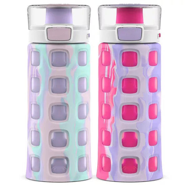Ello 2pk Dash Plastic Kids' 16oz Water Bottles
