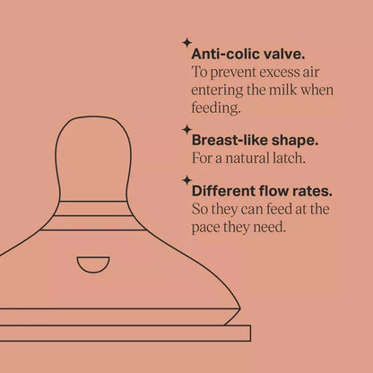 Tommee Tippee Natural Start Silicone Baby Bottle Nipples