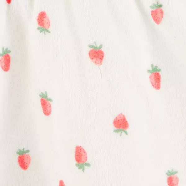 Carter's Just One You, Baby Strawberry Robe - Pink: Midweight Terry Bath Wrap, Cotton-Polyester Blend, Machine Washable