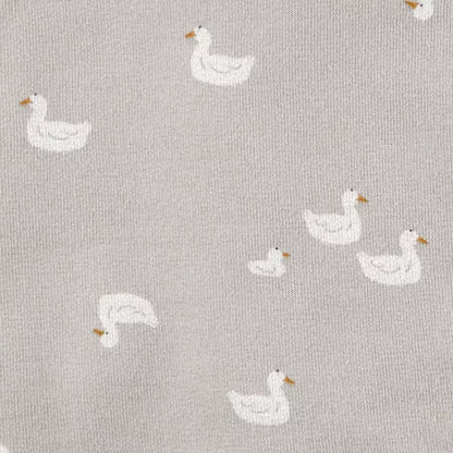 Carter's Just One You, Baby 2pk Duck Towel - Gray/White: Hooded Terry Towels, Cotton & Polyester, Animal Print, 29"x29"