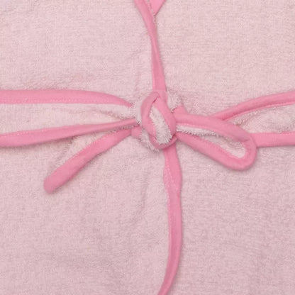 Everyday Kids Hooded Bath Robe for Girls, 3D Pink Princess with Crown, Soft Terry Cloth, Absorbent Toddler Robe, Baby Bath Essential Size 0-9 Months