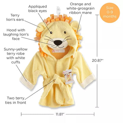 Baby Aspen "Big Top Bath Time" Lion Hooded Spa Robe | BA14011NA