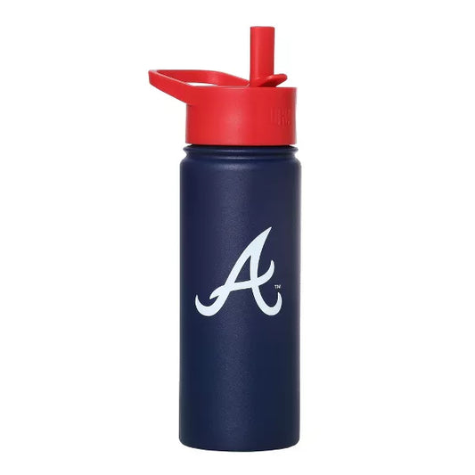 Wildkin MLB Major League Baseball 18 oz Insulated Stainless Steel Water Bottle BPA-Free, Leakproof, Insulated, Easy-Clean