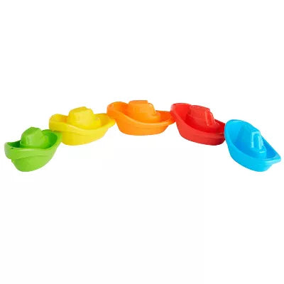 Munchkin Fleet Of Five Boats Bath Toy