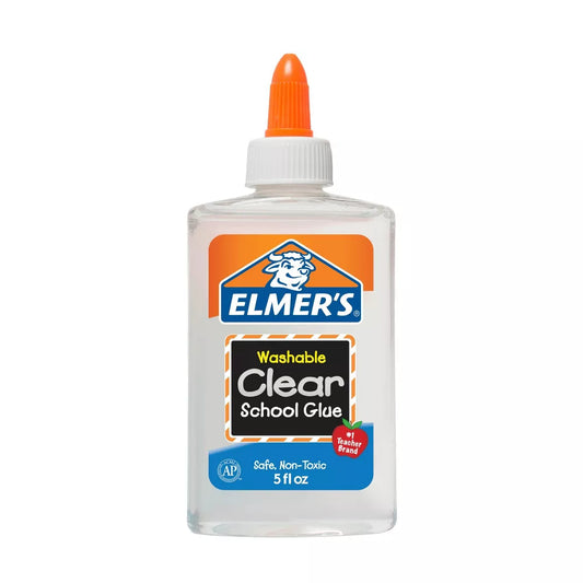 Elmer's 5oz Washable School Glue - Clear: Liquid Glue