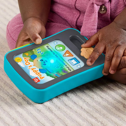 Fisher-Price Laugh & Learn Puppy's Storytime Reader Baby Electronic Learning Toy with Music & Lights