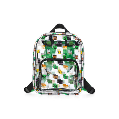 Transparent kids backpack with organized compartments for school supplies, toys, and daily essentials