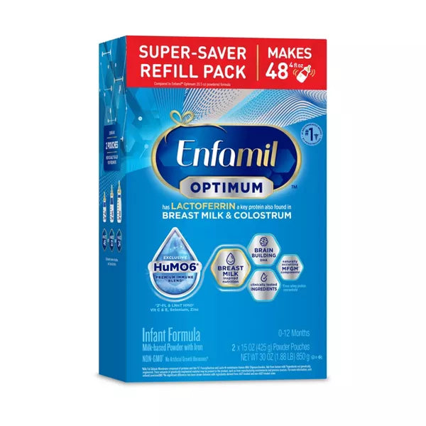 Infant formula powder designed to provide complete nutrition for babies