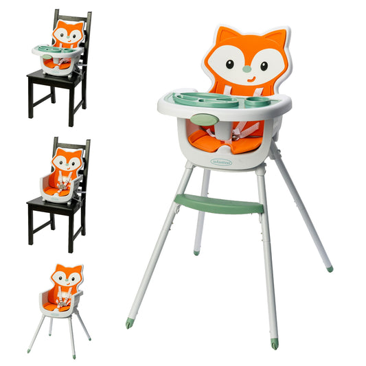 Infantino Grow-with-Me 4-in-1 Convertible High Chair, for Babies & Toddlers 6-36 Months