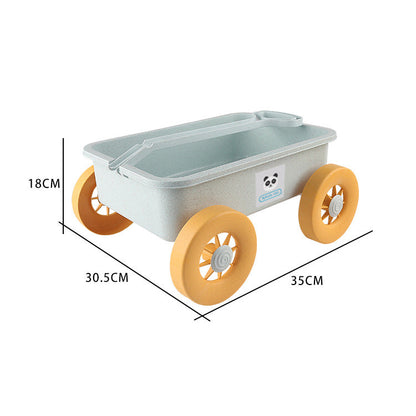 Children’s Wheat Straw Little Boy Beach Pusher Toy-4