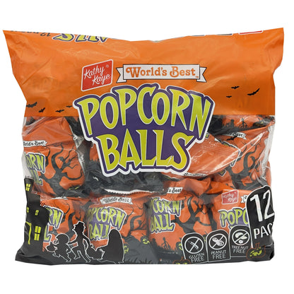 Kathy Kayes Halloween Sweet & Salty Popcorn Balls, Gluten Free, Peanut and Tree-Nut Free