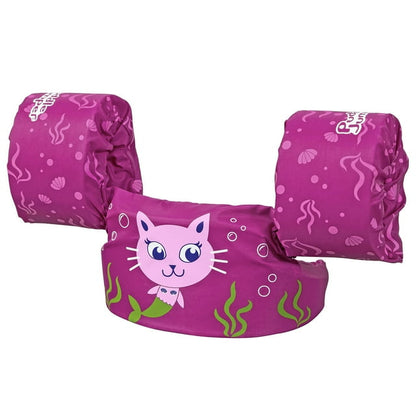 Kids swim flotation vest with armbands for pool safety