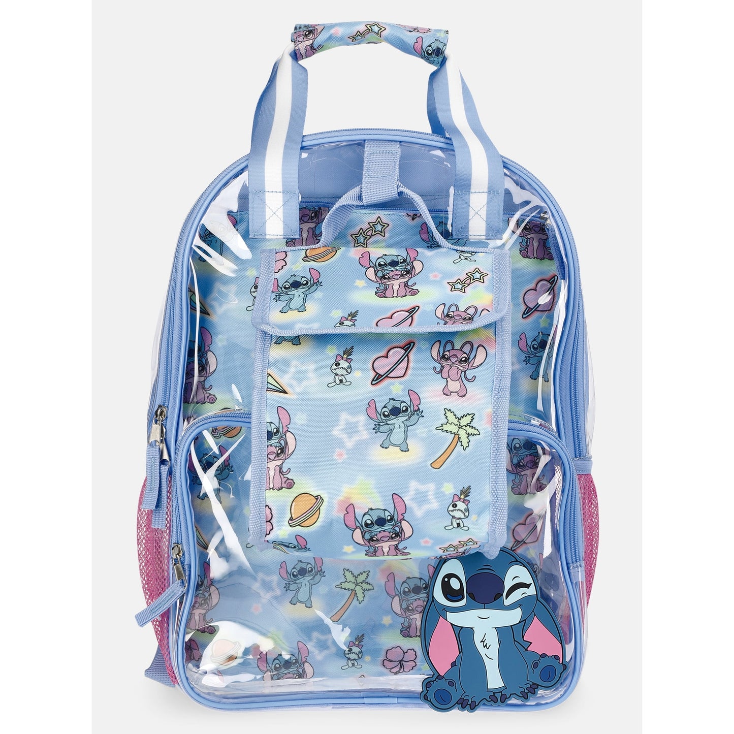 Durable clear backpack for school and work