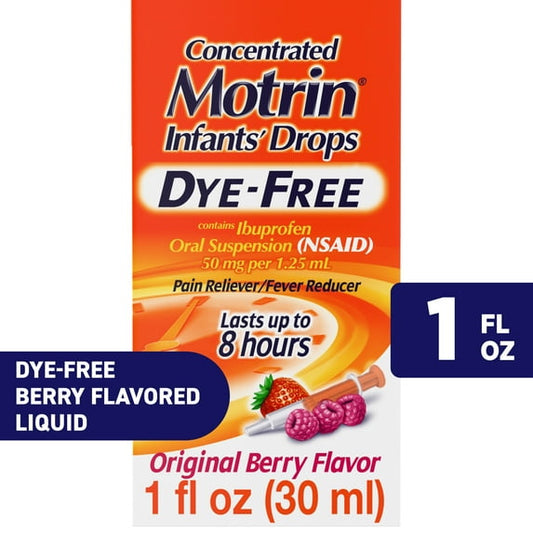 Motrin Infants Liquid Medicine Drops with Ibuprofen, Berry, 1 fl. oz