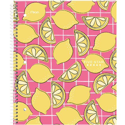 Multi-subject wirebound notebook, wide ruled