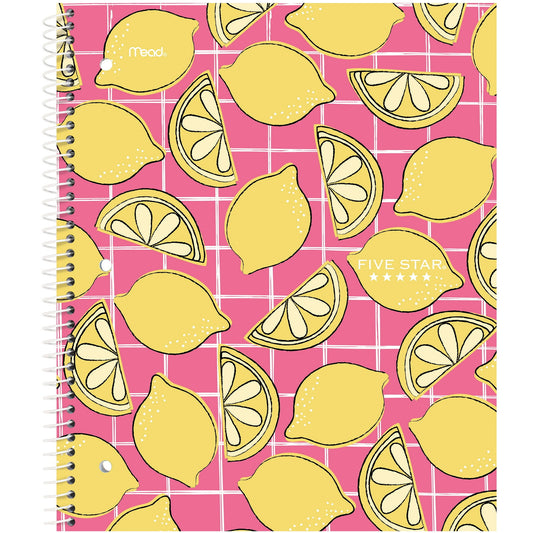 Multi-subject wirebound notebook, wide ruled