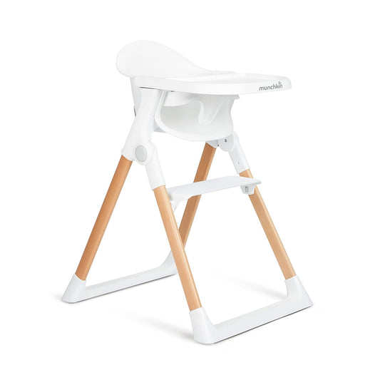 Munchkin Float Easy Clean Foldable Infant and Toddler High Chair, White, Unisex