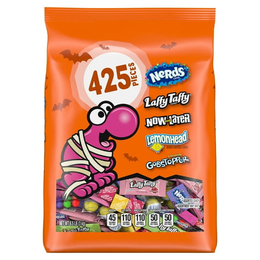 Halloween Classic Fun Trick-or-Treat Assortment with Nerds, Trolli, Now and Later, Lemonhead, Gobstopper, 104.62oz Bag