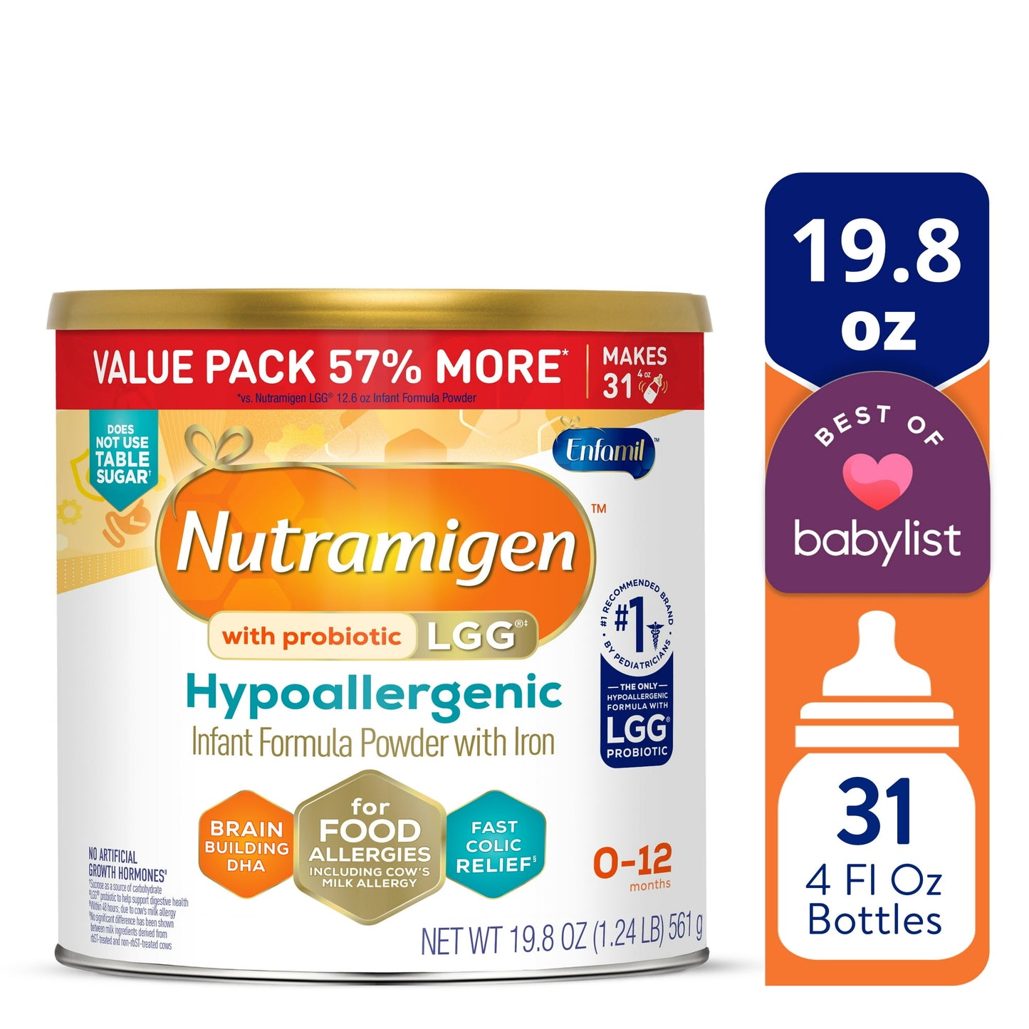 Nutramigen with Probiotic LGG Hypoallergenic Powder Baby Formula