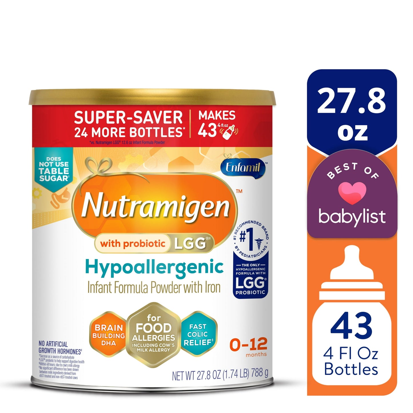 Nutramigen with Probiotic LGG Hypoallergenic Powder Baby Formula