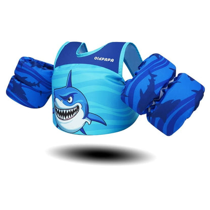 Kids Swim Vest, Toddler Flotation Life Jacket with Arm Wings Trainer Vests Swimming Aid Jacket with Straps and Buckles for Boys/Girls,22-60lbs / 2-9 Years,Shark