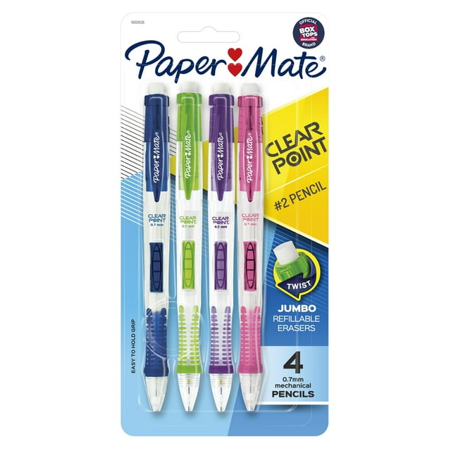 Pack of mechanical pencils with fashion barrels, 0.7mm HB lead