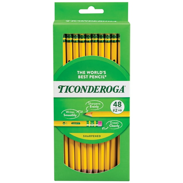 Pack of pre-sharpened wood pencils with standard lead