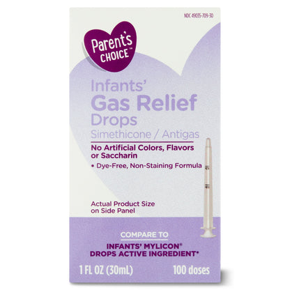 Parents Choice Infants Gas Relief Simethicone Drops, 20mg, 1 fl. oz.