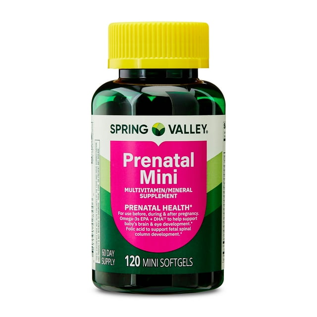Prenatal vitamin supplement for pregnancy health and baby development
