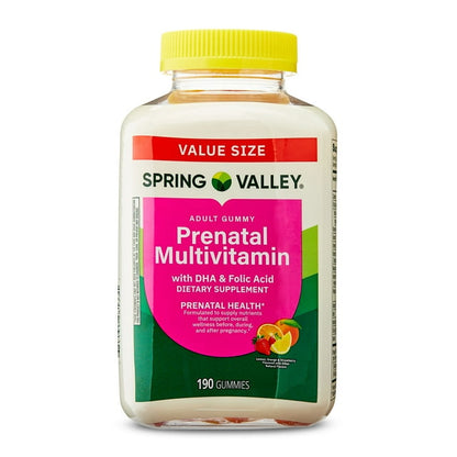 Prenatal vitamin supplement for pregnancy health and baby development