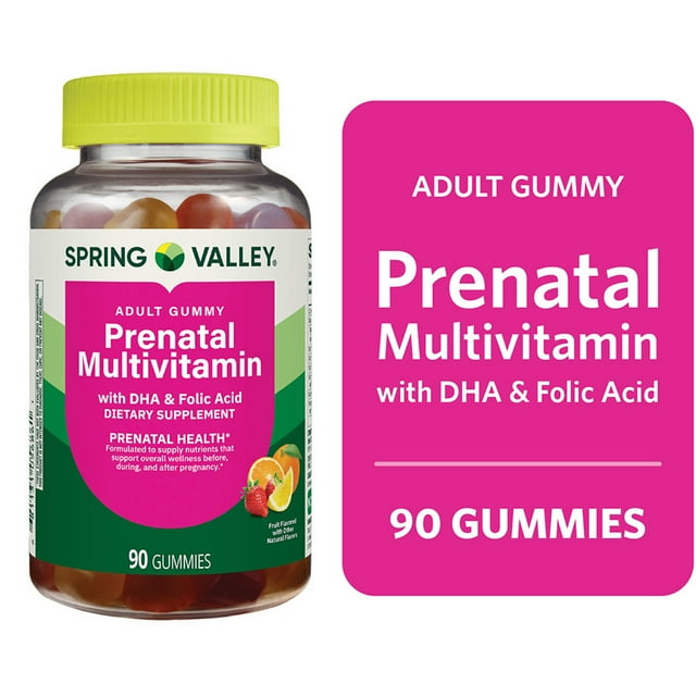 Prenatal vitamin supplement for pregnancy health and baby development