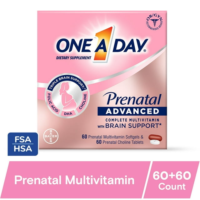 Prenatal vitamin supplement for pregnancy health and baby development